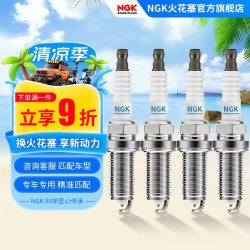 NGK 铱铂金 火花塞  四支装