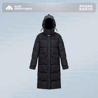 移动端:美力城 鹅绒填充防水保暖 女士羽绒服