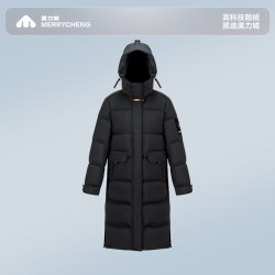 美力城 鹅绒填充防水保暖 女士羽绒服