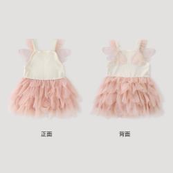 巴厘小猪 天丝莱赛尔 女童连衣裙 山楂粉 73cm
