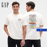Gap 889460 纯棉logo印花 象牙白 S(175/92A) 短袖T恤