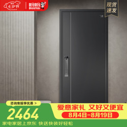 盼盼 防盗门别墅大门甲级家用安全门指纹锁子母门单门入户进户门 托莱多-单门-2050*960-外开 机