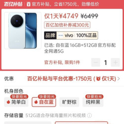 vivo X300 Pro 卫星通讯版 16+512G