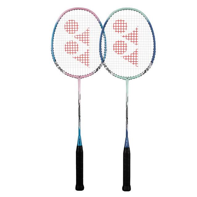 YONEX 羽毛球拍对拍专业训练轻量耐打2支套装NR6000i附球2条手胶