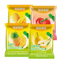 福瑞德 果汁粉混合装4000g菠萝粉芒果粉草莓粉冰糖雪梨粉特浓速溶