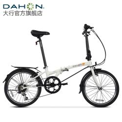 大行 D6 折叠自行车 HAT060 白色 6速 20英寸