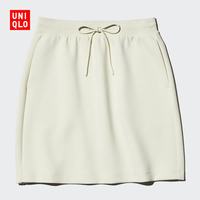 优衣库 快干休闲短裙女装492915 01 乳白色 S