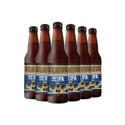 Belching Beaver 美国原装进口世涛黑啤高分精酿啤酒浑浊IPA5.3度口感醇正355ml*6瓶
