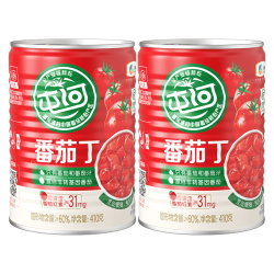 屯河 新疆内蒙番茄罐头新鲜番茄丁0添加剂西红柿块火锅炒菜调味番茄块 番茄块410g*1罐