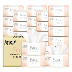洁柔 粉face 抽纸面巾纸 3层*120抽*30包 （195mm*133mm）整箱 百花香味