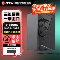微星 5600GT核显家用小型商务电脑台式机商用办公炒股DIY电脑主机
