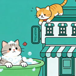 猫洗澡｜短毛｜基础洗护丨到店服务
