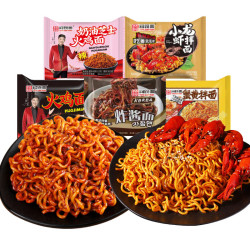 同碗面 同碗福 混合口味袋装方便面 100g*3+30g*2