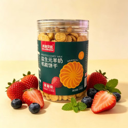 LYN沃迪贝比益生元羊奶机能饼干营养烘焙酥脆泡泡宝宝原味即化