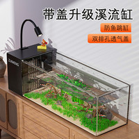 最萌 ZUIMENG/最萌超白侧滤小型南美溪流缸客厅家用生态一体式造景鱼缸