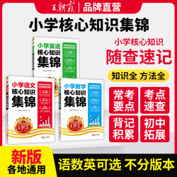 王朝霞核心知识集锦新版小学语文数学英语知识点总结归纳各地通用
