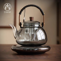 不拙 电陶炉养生煮茶器家用高档玻璃烧水茶壶煮茶炉办公室泡茶小型茶炉