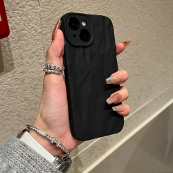 欧克里里 ins纯色褶皱适用于iPhone17pro/16/15/14promax/13手机壳保护套