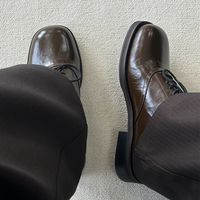 Cleanfit 情侣款增高厚底德比鞋 男士商务休闲方头皮鞋