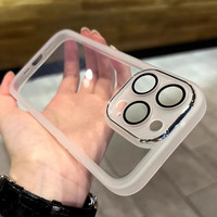 BITCED自带镜头膜适用苹果/华为/小米/oppo/vivo手机壳高级感极简保护套