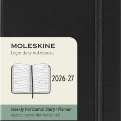 【破价】Moleskine 经典 18 个月 2026-2027 周水平规划本 硬封面口袋 黑色 208 页