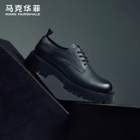 马克华菲 男士低帮马丁鞋 2024新款增高德比休闲皮鞋