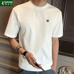 啄木鸟 男士短袖POLO衫 宽松圆领休闲学生套头上衣服