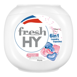 卫新 菁华freshHY清可新六合1洗衣凝珠除菌螨樱花持久留香