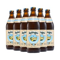 88VIP：艾英格 德国原装进口老巴伐利亚传统小麦白啤精酿拉格百年欢庆拉格啤酒500ml*6瓶