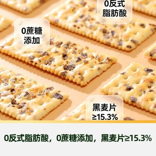 88VIP：天猫超市 海盐黑麦苏打饼干 咸味 400g