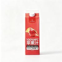 1号会员店 100%NFC苹果汁纯果汁饮料1L*2瓶