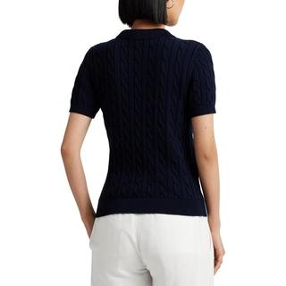 RALPH LAUREN 拉夫劳伦 棉质绞花针织Polo衫