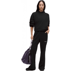 lululemon Loungeful 女士高腰喇叭裤 拉绒 黑色 M