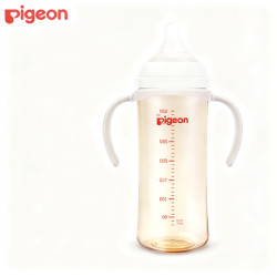贝亲 PPSU宽口径双把手奶瓶330ml LL号奶嘴 9个月+ AA271