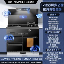 旺厨好太太 900集成灶 气电灶 配：左消右蒸烤 液化气
