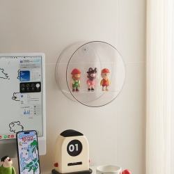 温诗欧 ins风圆形壁挂手办展示盒