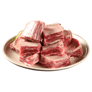 庖丁佳 国产原切牛肋排 谷饲清真 1kg 冷冻牛肉