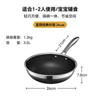 移动端：Hexclad Hybrid Wok 不锈钢不粘炒锅 26cm