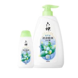 六神 劲凉酷爽沐浴露750g/瓶+180g/瓶