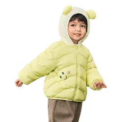 巴拉巴拉 儿童立体耳朵连帽羽绒服