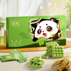 诺梵 薄片巧克力松露巧克力喜糖果零食大礼包代可可脂抹茶味黑巧