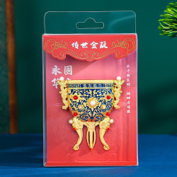 1 原创金属金瓯永固杯冰箱贴摆件清乾隆酒杯博物馆旅游纪念品 永固华章--传世金瓯（伦敦博物馆藏