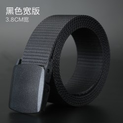 TommDanny 男女款帆布自动扣宽版腰带 F0000008