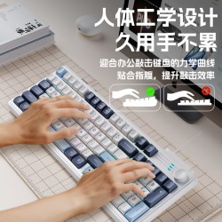 Silicon Power 机械感键盘电竞游戏专用电脑静音鼠标套装笔记本台式办公有线键鼠