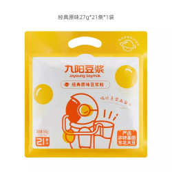 九阳豆浆 经典原味豆浆粉21条低甜豆浆粉营养早餐植物奶