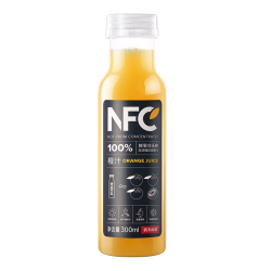 农夫山泉 100%NFC果汁橙汁苹果香蕉汁纯果蔬汁轻断食饮料300ml整箱