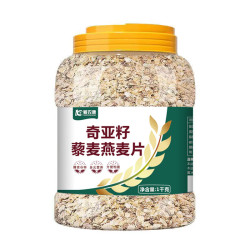 羲农康 奇亚籽藜麦黑麦片 无蔗糖 4斤*2桶