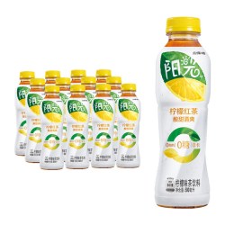 可口可乐 阳光 无糖柠檬味茶饮料 500ml*12瓶
