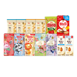 格力高 百奇百醇系列饼干大礼包  6盒+5袋+2瓶