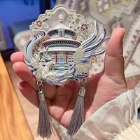 赋闲 北京文创故宫天坛星月流沙冰箱贴伴手礼物春天限定仲夏之梦 北京天坛-冬日回音-流沙款